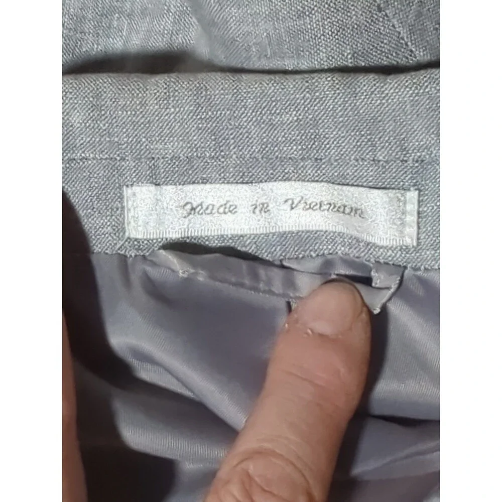 Michael By Michael Kors 42R Linen Blend Gray Sport Coat Vest Preppy Heritage